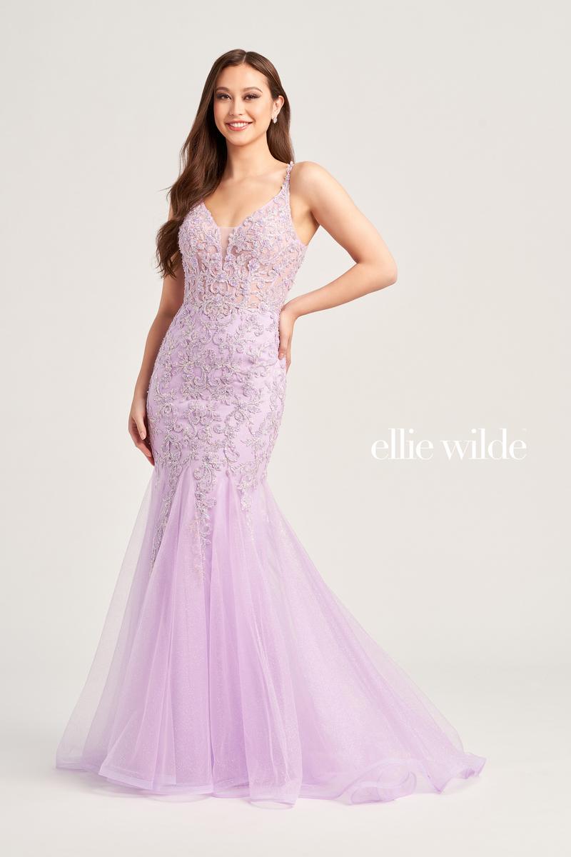 Ellie Wilde Lace Mermaid Prom Dress EW35227