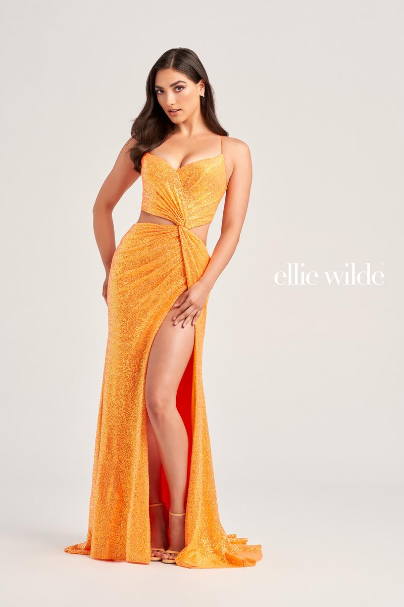 Ellie Wilde Mesh Cut Out Prom Dress EW35234 Ellie Wilde Mesh Cut Out Prom Dress EW35234