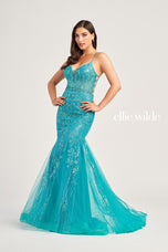 Ellie Wilde Tulle Mermaid Prom Dress EW35236