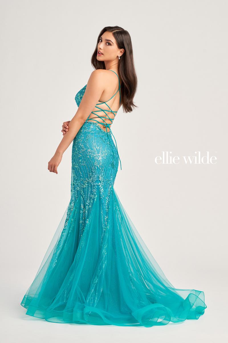 Ellie Wilde Tulle Mermaid Prom Dress EW35236