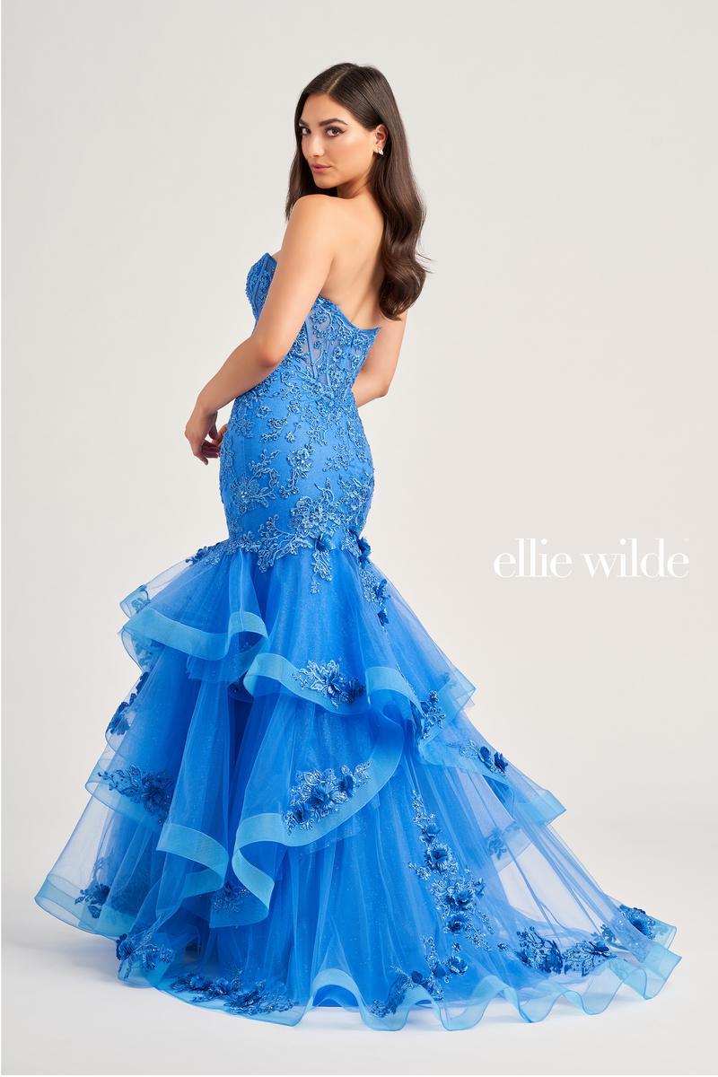 Ellie Wilde Corset Mermaid Prom Dress EW35239