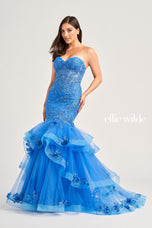 Ellie Wilde Corset Mermaid Prom Dress EW35239