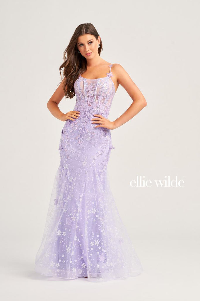 Ellie WIlde Tight Corset Prom Dress EW35241