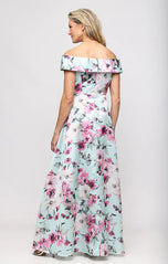 Alex Evening Off the Shoulder Floral Evening Dress 8192033