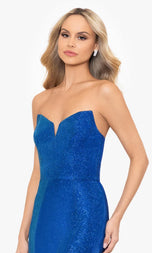 Blondie Nites Shimmer Strapless Dress 4720BN