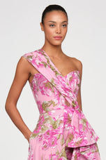 Theia Floral Jaquard Dress 88115797