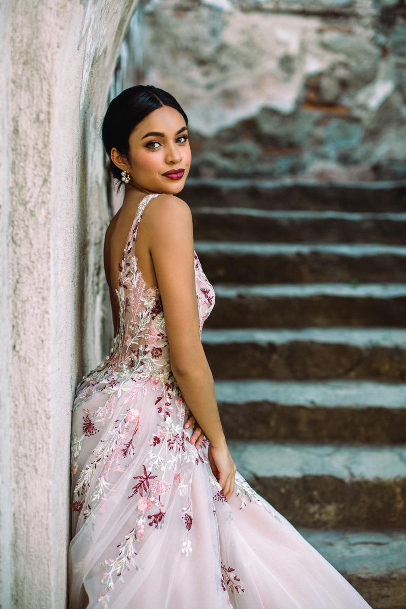 allure pink wedding dress Romance Bridal by Allure 3152
