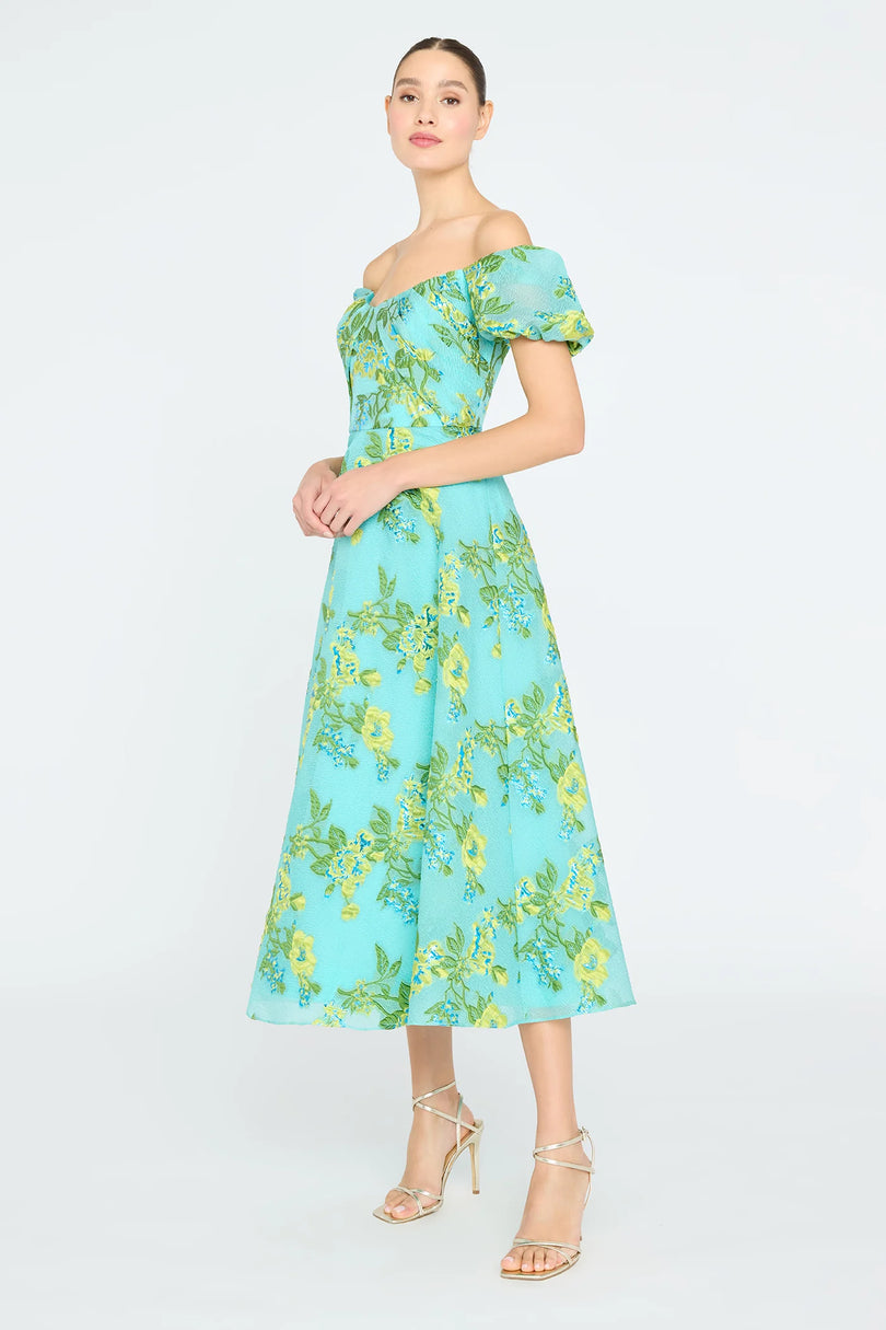 Theia "Alanis" Off Shoulder Dress 88113651