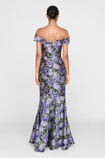 Theia Couture Off-the-Shoulder Fit and Flare Dress 88115667