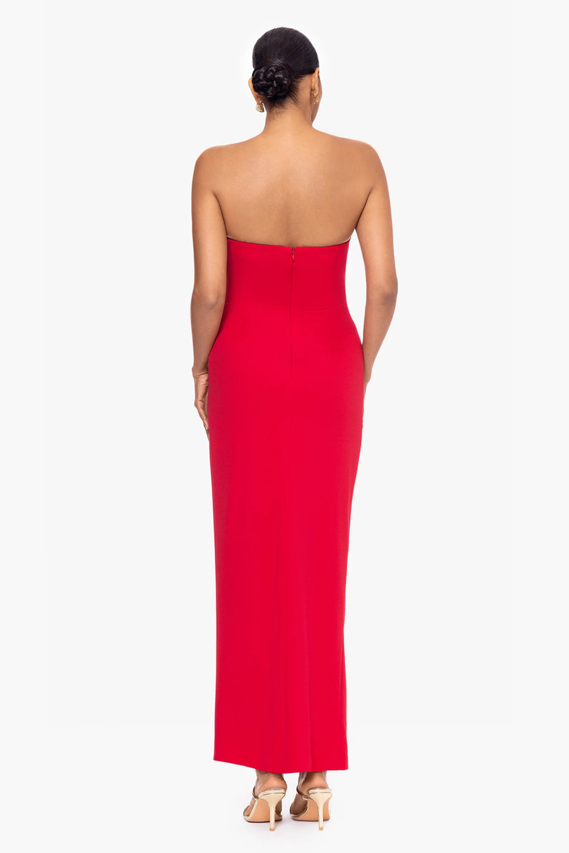Betsy and Adam "Flora" Long Strapless Corset Dress A26841 Betsy and Adam "Flora" Long Strapless Corset Dress A26841