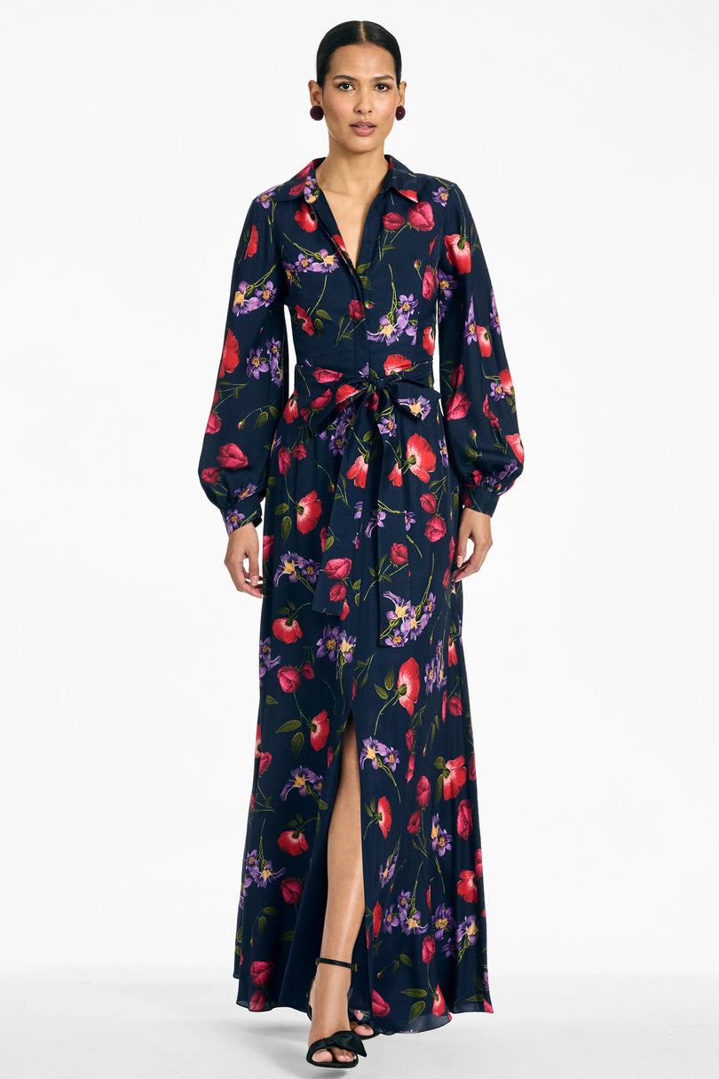 Sachin & Babi "Priscilla" Long Evening Dress