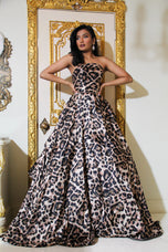 Ava Presley Leopard Print Ball Gown Prom Dress 42359