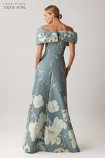 Teri Jon Floral Long Evening Dress 246007