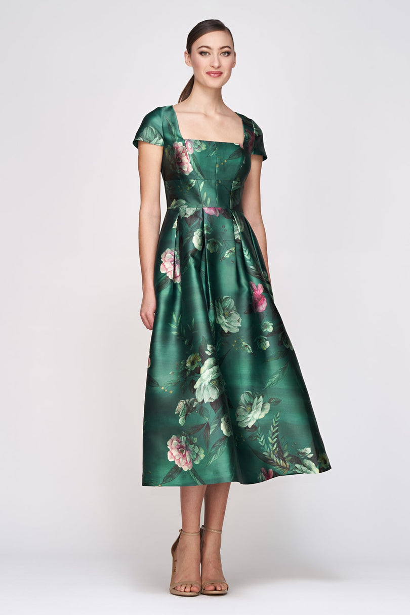 kay unger green dress Kay Unger Mariah Gown in Fern Green