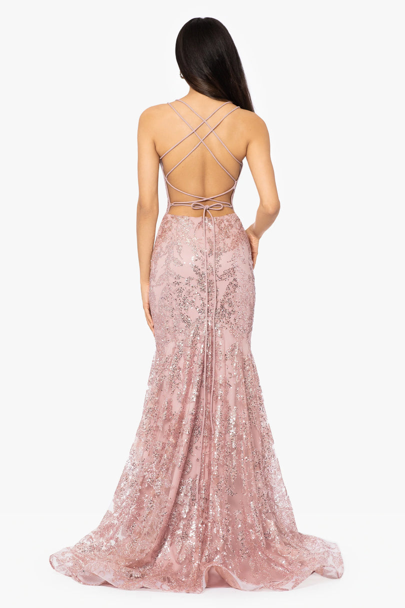 Blondie Nites "Tammi" Mermaid Tieback Dress 3960BN