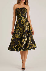 Helsi Velvet A-line Midi Dress DR6310