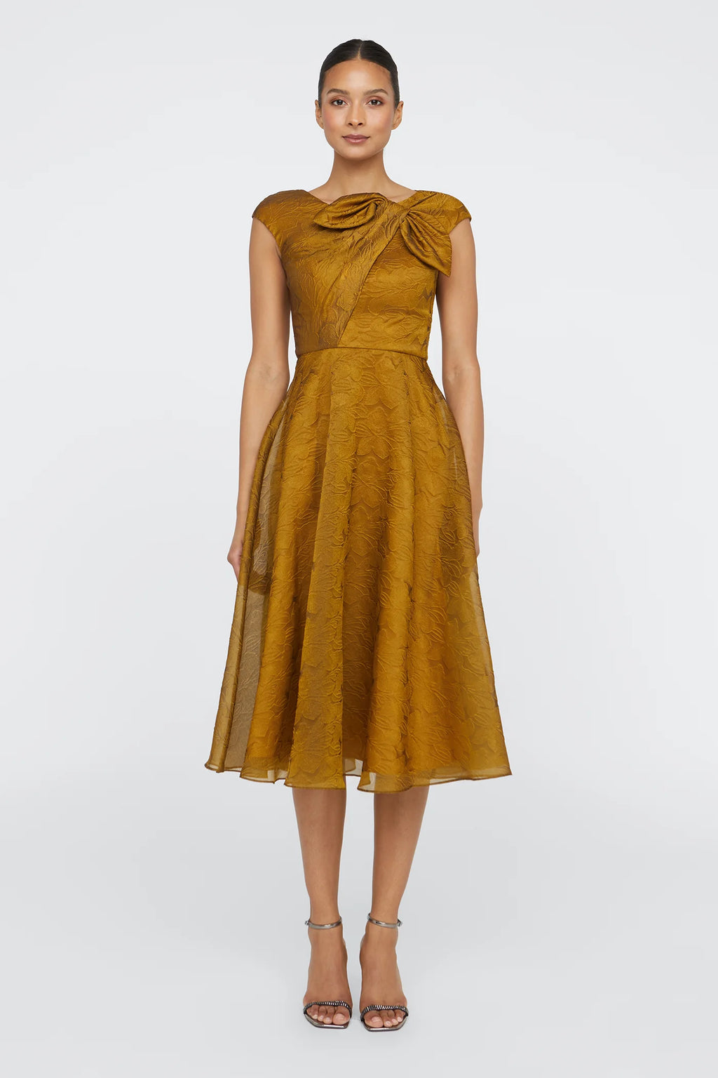 best selling homecoming dresses Glitter Tea-Length Off-Shoulder Hoco Dress CD870 Gold / 2