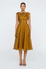 Theia "Helen" A-line Midi Dress 88114346
