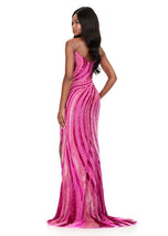 ASHLEYlauren Strapless Beaded Prom Dress 12231 - B