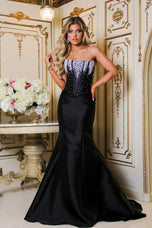 Terry Costa Strapless Pearl Dress XL2631