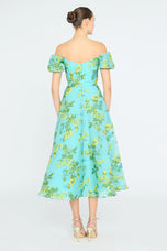 Theia "Alanis" Off Shoulder Dress 88113651