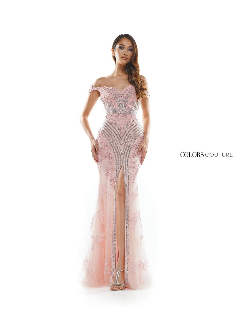 Colors Dress Tight Beaded Prom Dress J131