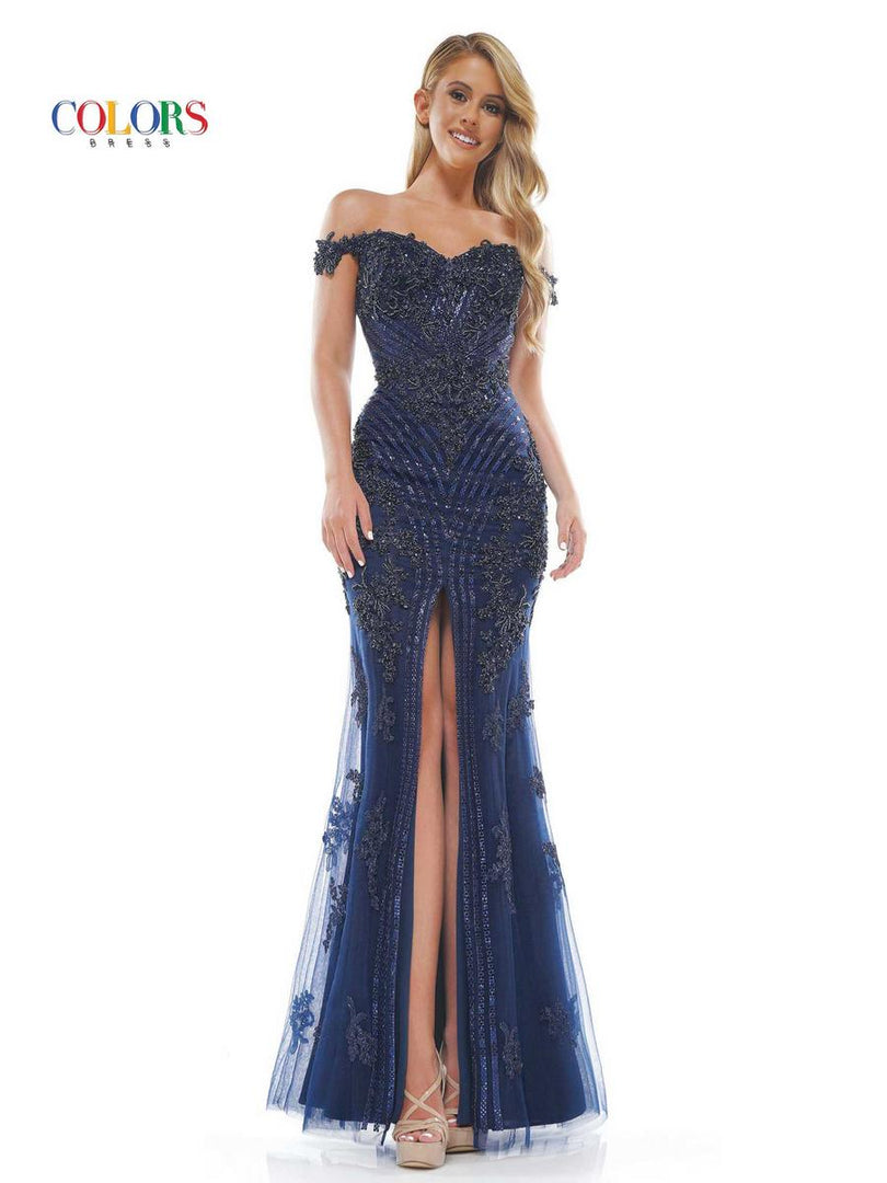 Colors Dress Tight Beaded Prom Dress J131