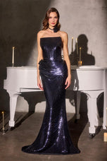 Ladivine Long Sequin Dress J905