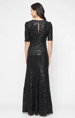 Alex Evening Sequin Lace Long Evening Dress 81122752 Alex Evening Sequin Lace Long Evening Dress 81122752
