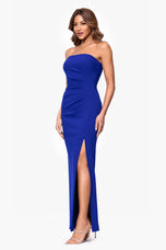 Xscape Evenings "Anne" Scuba Crepe Strapless Dress 6816X