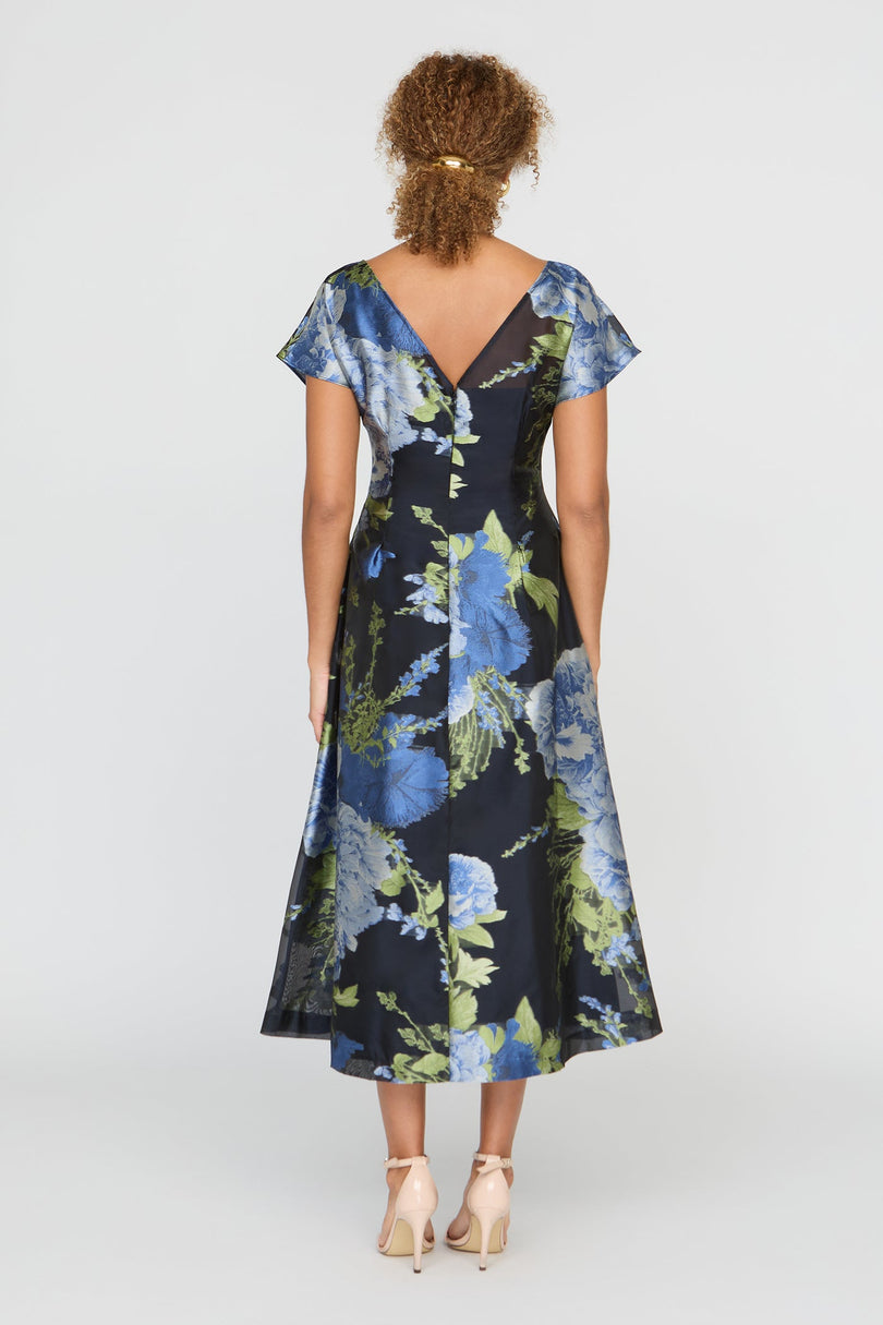 Kay Unger "Florene" Tea Length Dress 55115637