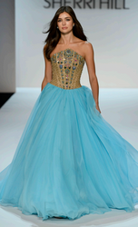 Sherri Hill Strapless Beaded Ballgown 67323