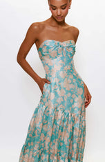 Hutch "Phoebe" Strapless Floral Dress 11316