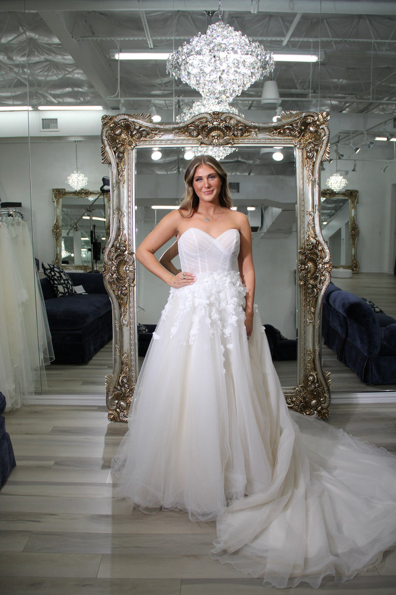 Blu Bridal by Morilee Rosalie Ruched Wedding Dress 4482