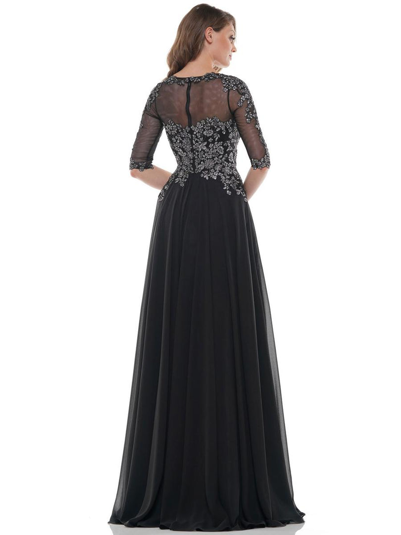 Marsoni by Colors Dress Illusion Neckline Dress M157