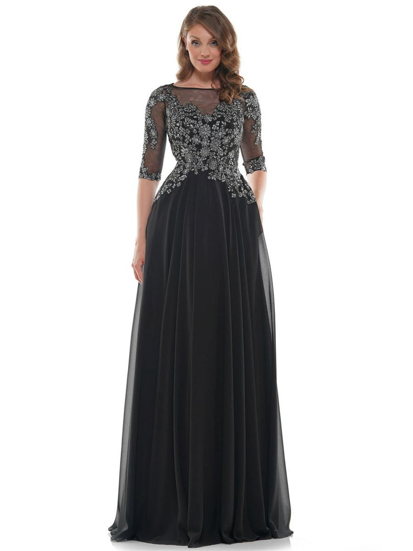 Marsoni by Colors Dress Illusion Neckline Dress M157