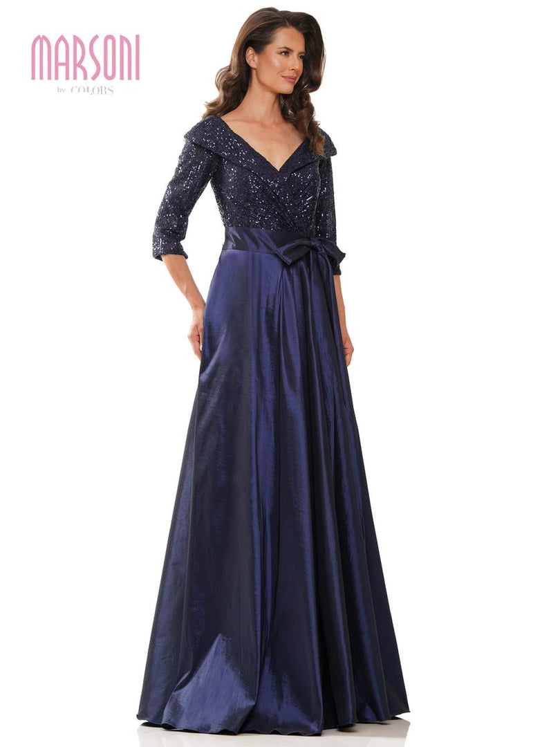Marsoni by Colors Portrait Collar Evening Dress M317 Marsoni by Colors Portrait Collar Evening Dress M317