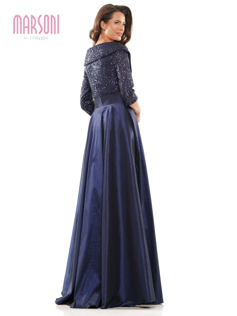portrait collar evening dress Portrait Collar Mesh Gown