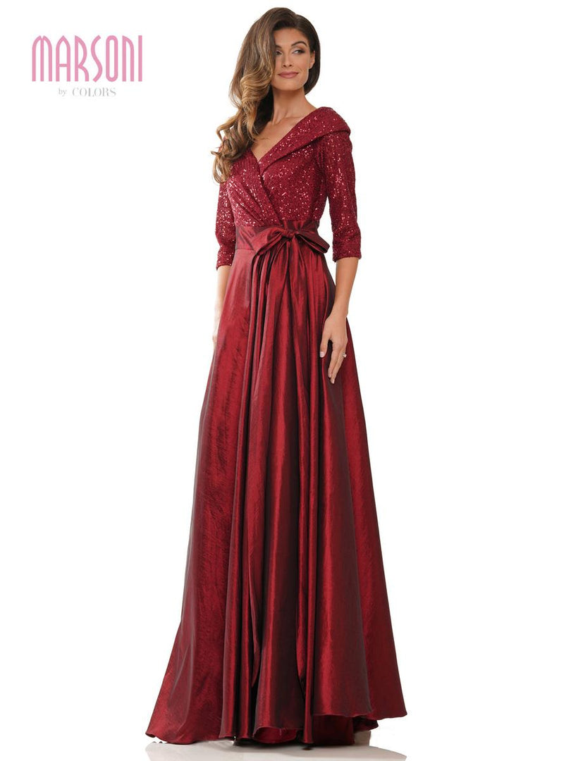 Marsoni by Colors Portrait Collar Evening Dress M317 Marsoni by Colors Portrait Collar Evening Dress M317