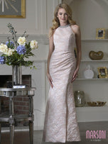 Marsoni by Colors Jacquard Fit and Flare Evening Dress M356