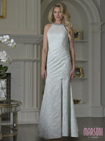 Marsoni by Colors Jacquard Fit and Flare Evening Dress M356
