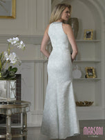 Marsoni by Colors Jacquard Fit and Flare Evening Dress M356