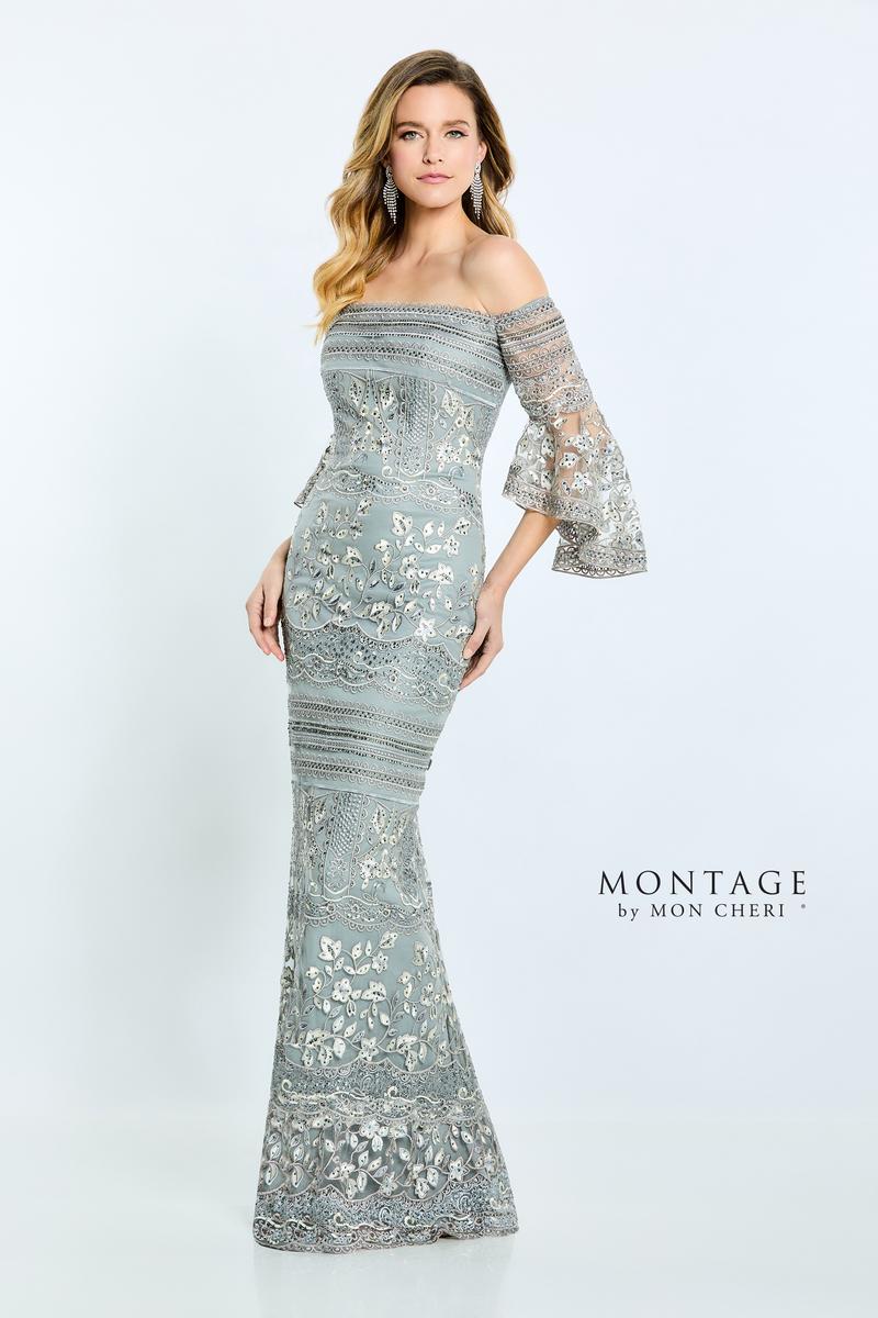 Montage by Mon Cheri Off Shoulder Evening Dress M514 Montage by Mon Cheri Off Shoulder Evening Dress M514