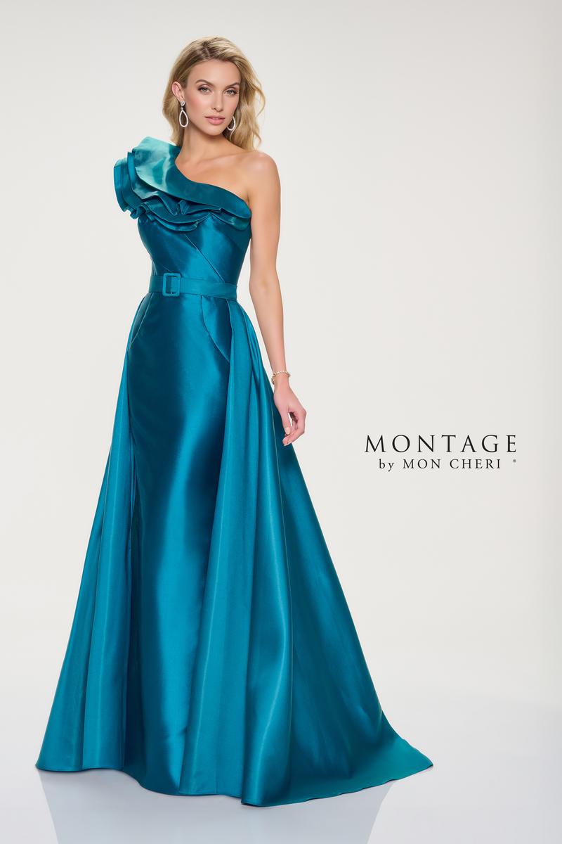 Montage by Mon Cheri Dress M844 Teal / 6 Montage by Mon Cheri Dress M844 Teal / 6