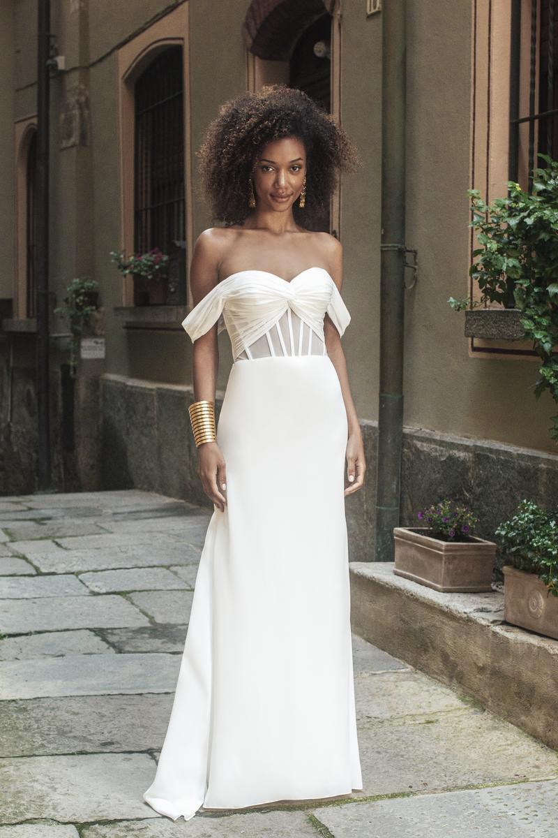 madison bridesmaid dresses Lace & Beads Bridesmaid Madison v neck tulle midi dress in rust