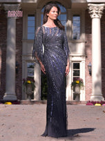 Marsoni by Colors Dress Cape Sleeves Long Dress MV1344