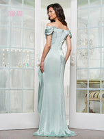 Marsoni by Colors Dress Pleated Sleeve Long Dress  MV1351