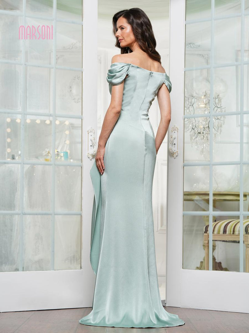 Marsoni by Colors Dress Pleated Sleeve Long Dress  MV1351