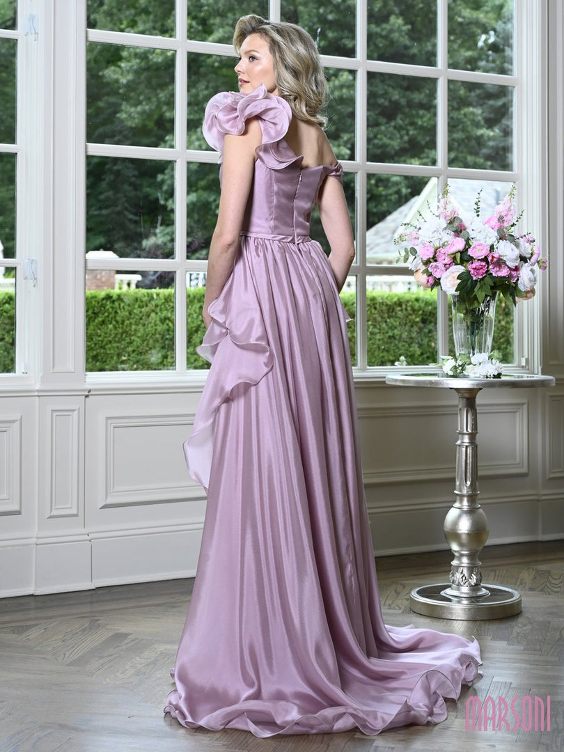 Marsoni Chiffon Layers with Bow Detail Gown MV1425