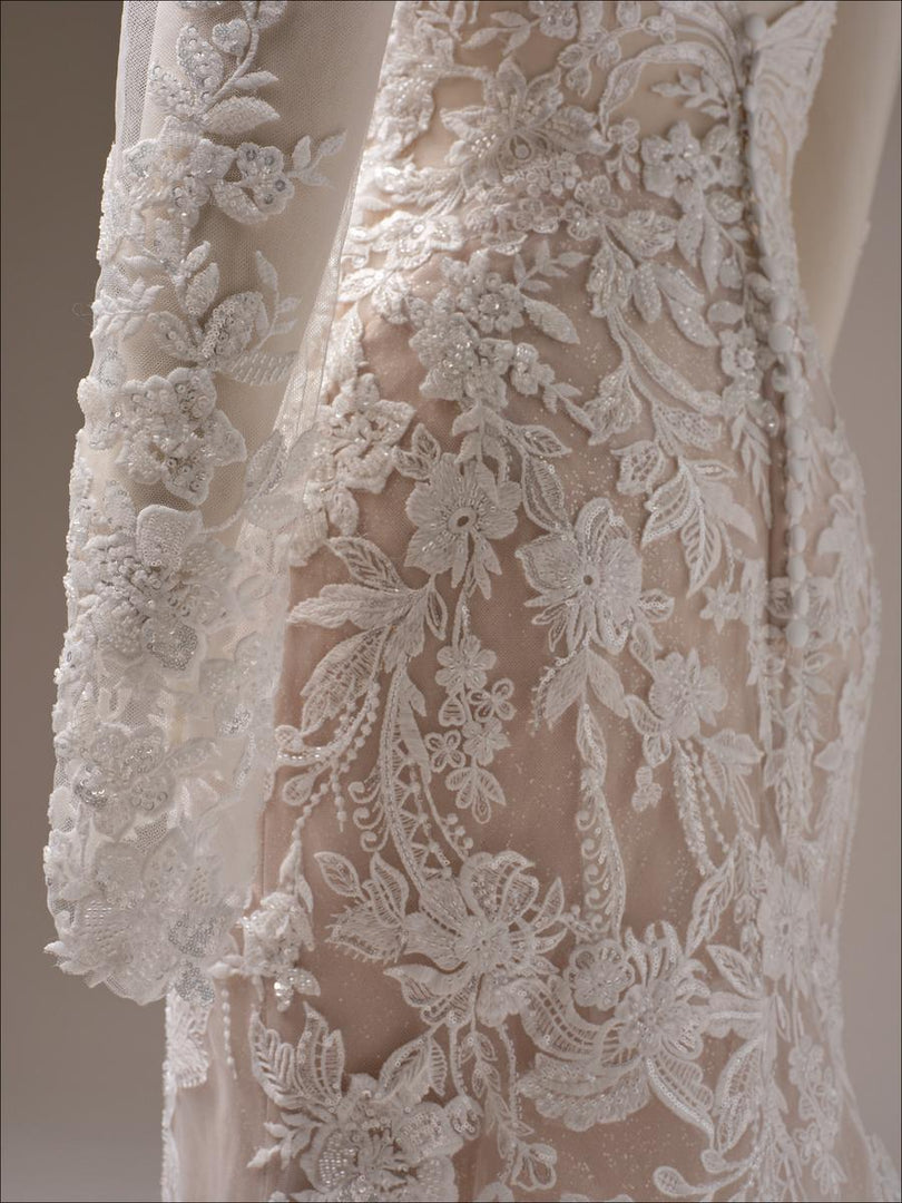 Maggie Sottero "Bianca" Feminine Fitted Beaded Bridal Gown